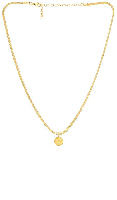 8 Other Reasons Flip A Coin Necklace In Metallic Gold
