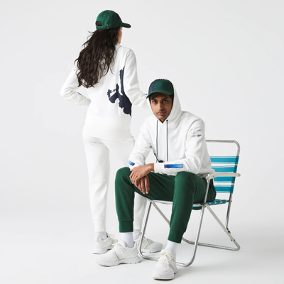 Lacoste Unisex Sport X Théo Curin Organic Cotton Hoodie In White