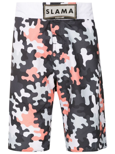 Amir Slama Camouflage-print Bermuda Shorts In Multicolour