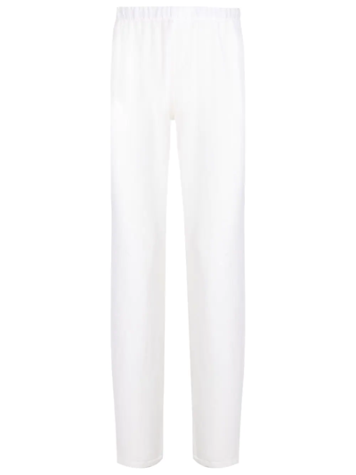 Amir Slama Elasticated Straight-leg Trousers In White