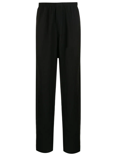 Amir Slama Elasticated Straight-leg Trousers In Black