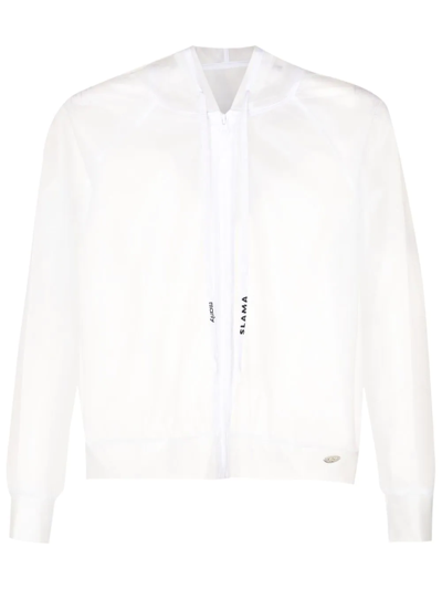Slama Gym + Manly Transparent Lightweight Jacket In White