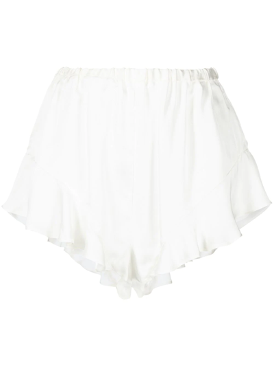 Determ Off-white Rayon Shorts