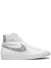 Nike Blazer Mid 77 Sneakers In White And Zebra Print In White