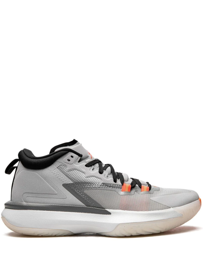 Jordan Zion 1 "cool Grey" Sneakers In Cool Gray/orange/black