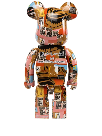 Medicom Toy X Andy Warhol X Jean Michel Basquiat Be@rbrick Figure In Multicolour