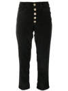 DONDUP BUTTON-UP CROPPED TROUSERS