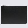 MAISON MARGIELA BLACK LEATHER POUCH