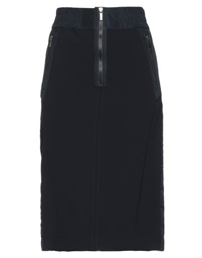 High Midi Skirts In Blue