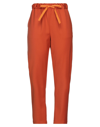 Semicouture Pants In Orange