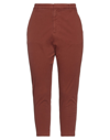 Nili Lotan Stretch-cotton Twill Tapered Pants In Red