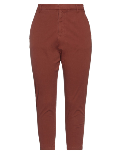 Nili Lotan Stretch-cotton Twill Tapered Trousers In Red