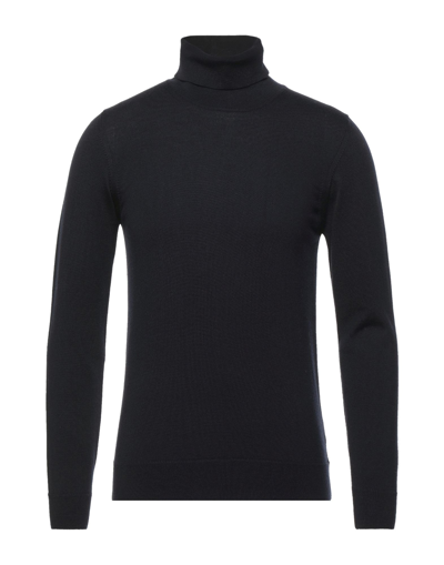 Alpha Studio Turtlenecks In Navy Blue
