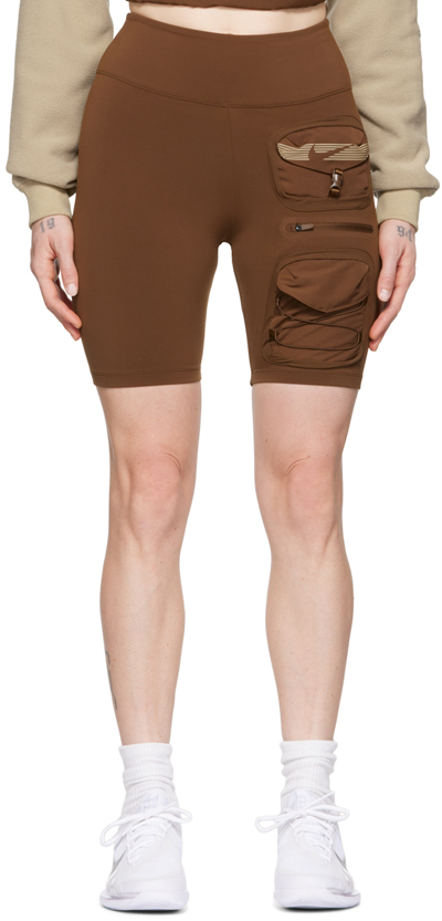 Nike X Cactus Jack Pocket-detail Cycling Shorts In Brown