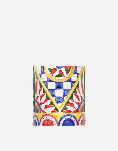 Dolce & Gabbana Keramikvase In Multicolor