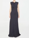 Stella Mccartney Chain Long Dress In Black