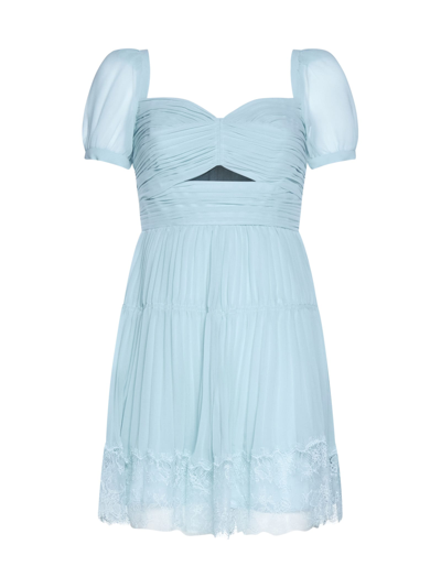 Self-portrait Dress In Light Blue