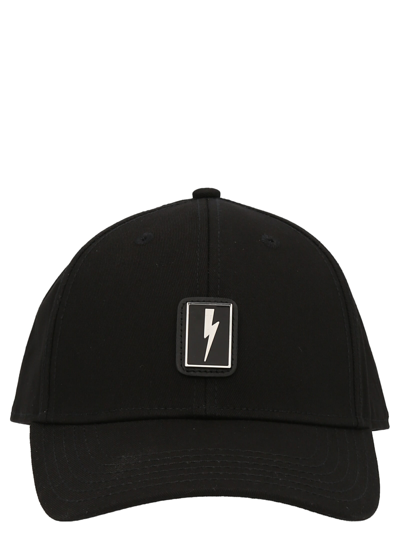 Neil Barrett Neil Barret Baseball Cap With Logo In Black