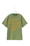 Dsquared2 Teen One Life One Planet T-shirt In Green
