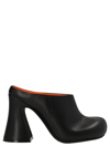 Marni Sabot Mid Block Heel Slip-on Mules In Black