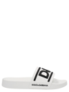Dolce & Gabbana Logo Slides In White/black