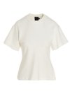 Proenza Schouler Short-sleeve Fitted-waist T-shirt In White