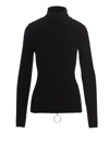 RABANNE TURTLENECK SWEATER WITH CIRCLES DETAIL