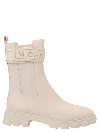 Michael Kors Ridley Ankle Boots In White