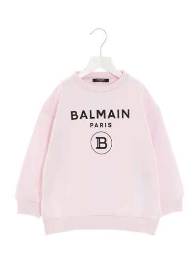 Balmain Kids' Logo Sweatshirt In Pink