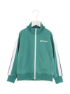 Palm Angels Logo-print Zipped Track Jacket In Green