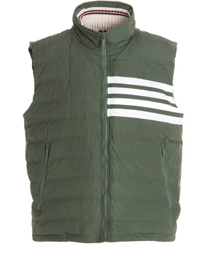 Thom Browne '4bar' Down Vest In Green