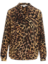 Stella Mccartney Leopard Silk Button-front Shirt In Multicolor