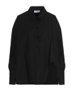 Attico Diana Asymmetric Button-up Shirt In Black