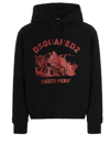 Dsquared2 D2 Cuzco Hoodie In Black