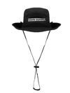Rotate Birger Christensen Bucket Hat Bianco Con Lacci Regolabili In Black