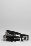 ISABEL MARANT THEORA BELTS IN BLACK LEATHER