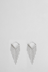 Isabel Marant Boucle D'oreill Crystal-embellished Drop Earrings In Silver