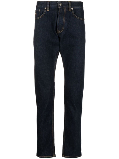 Ralph Lauren Purple Label Straight-leg Denim Jeans In Dark Blue Indigo