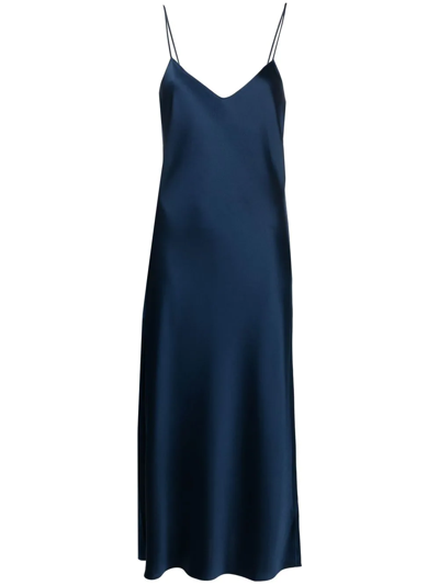 Polo Ralph Lauren Sleeveless Cocktail Dress In Newport Navy