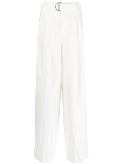 Polo Ralph Lauren High-waisted Trousers In White