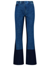 Blue Of A Kind Jeans Bicolore Blue In Blue