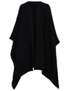 Etro Logo-embroidered Cape Jacket In Black