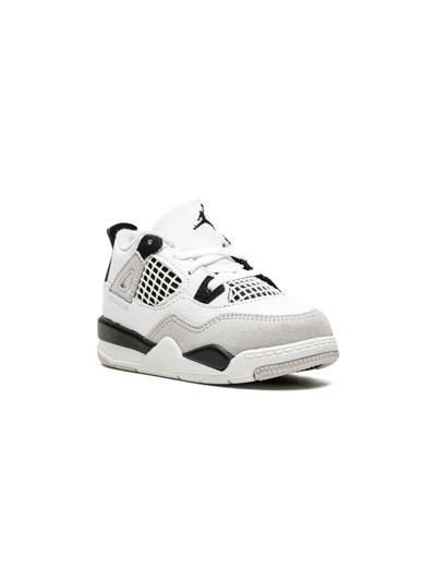 Jordan Babies' Air  4 Retro Sneakers In White