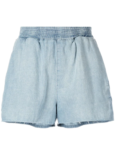 Rta Inez Japanese Denim Short In Blue