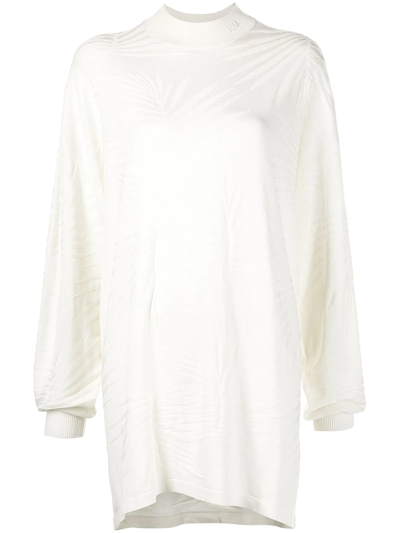 Rta Tropical Cassia Oversized Dress In White