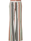 CHLOÉ STRIPED FLARED TROUSERS,17SPA7617S14411797916
