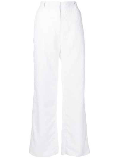 Cecilie Bahnsen Sonja Straight-leg Trousers In White