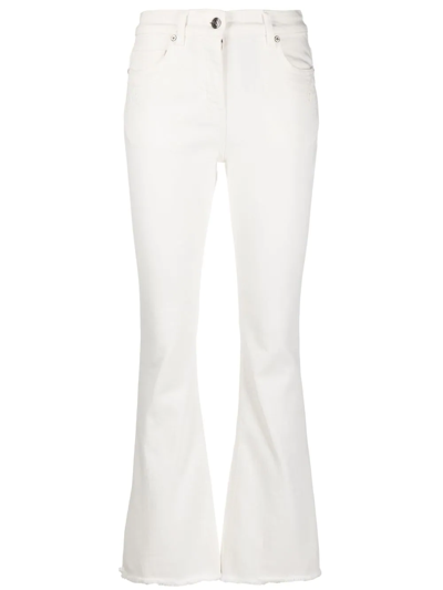 Etro Ibiza Mid-rise Flare Jeans In White