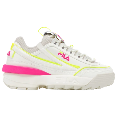 Fila Womens  Disruptor Ii Exp In White/pink