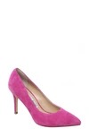 Charles David Vibe Pointed Toe Pump In Magenta Suede